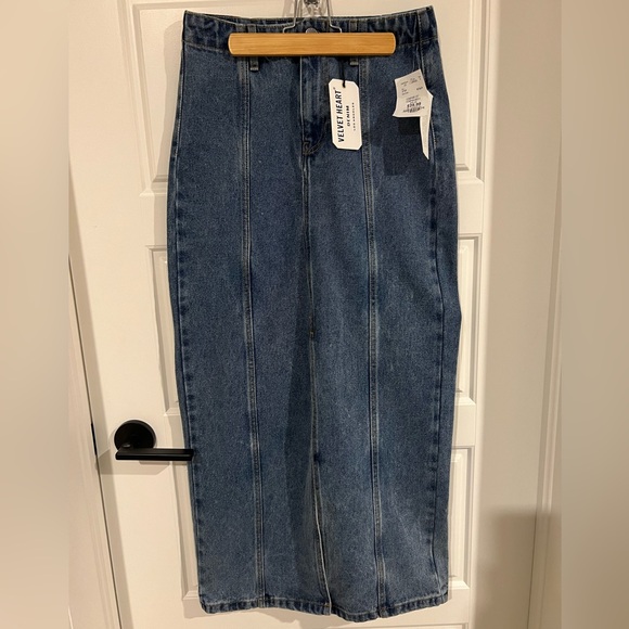 Velvet heart high waisted denim skirt size 25 - Picture 1 of 4